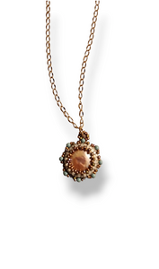 Copper halo pendant