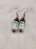 Snowman buddies earrings