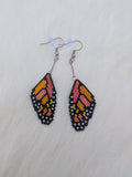 Monarch wings earrings
