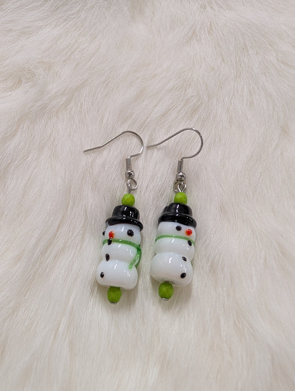 Snowman buddies earrings
