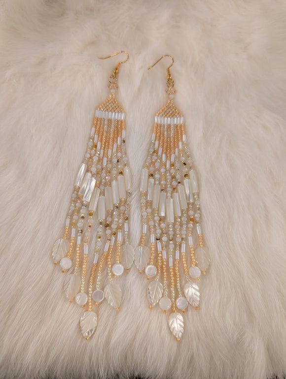 Shelly fringe earrings