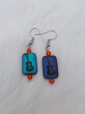 Laser etched earrings