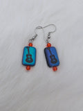 Laser etched earrings