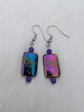 Laser etched earrings