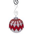 Diagonal peyote ornament