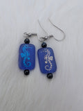 Laser etched earrings