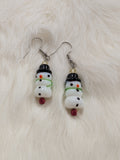 Snowman buddies earrings