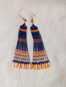 Blue and Orange straight fringe