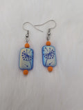 Laser etched earrings