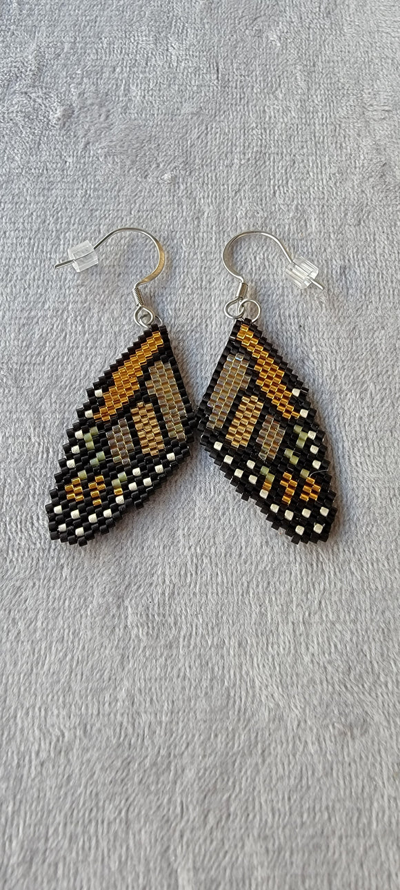 Monarch wings earrings